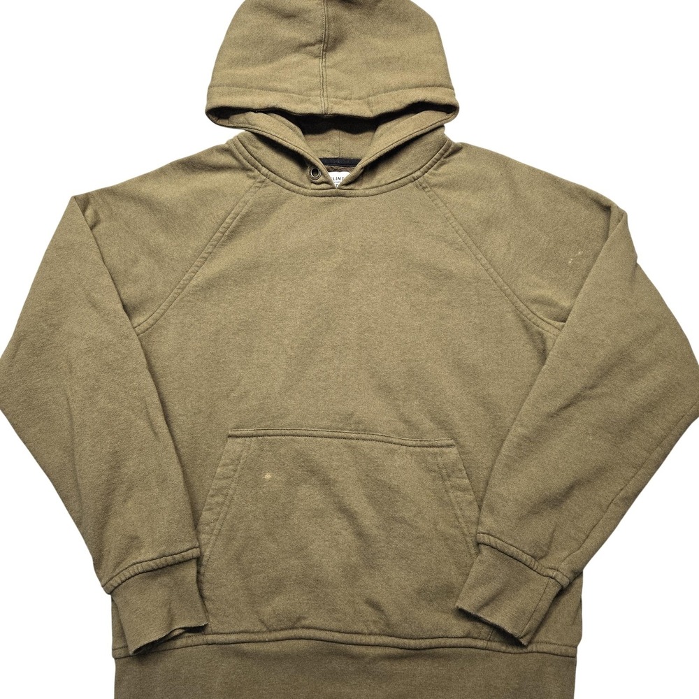 Flint And Tinder Hoodie Mens M‎ Green Pullover Heavyweight Fleece Hooded Pockets